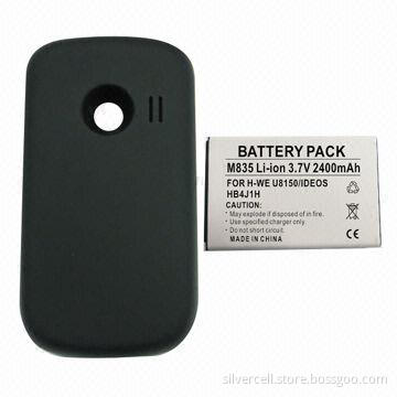 Smartphone Battery for Huawei M835 with 2,400mAh Capacity, PCB Protection Against Overcharging